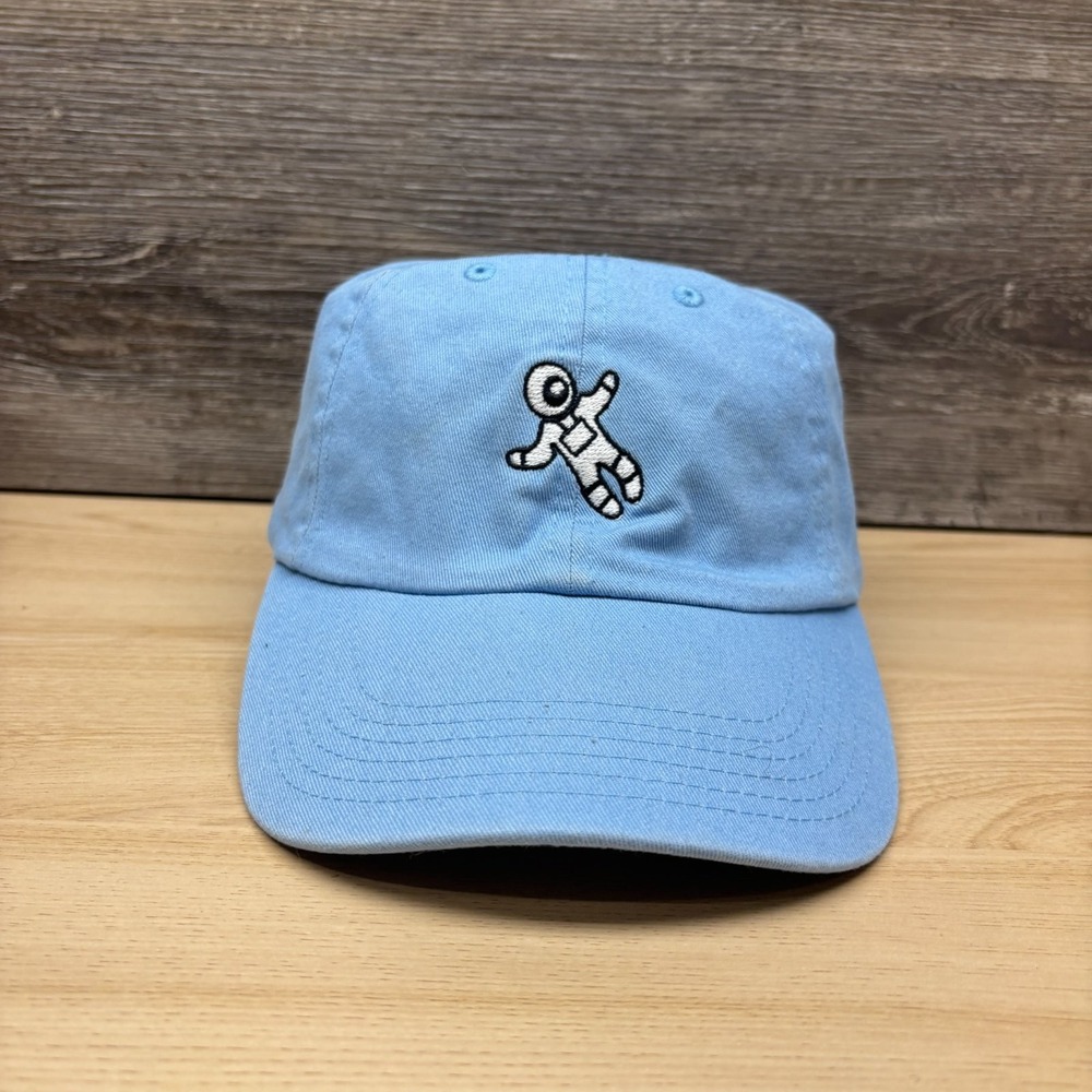 Astronaut Hat Cap Strap Back Blue Spaceman Outer Space NASA Style Adjustable Dad